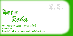 mate reha business card